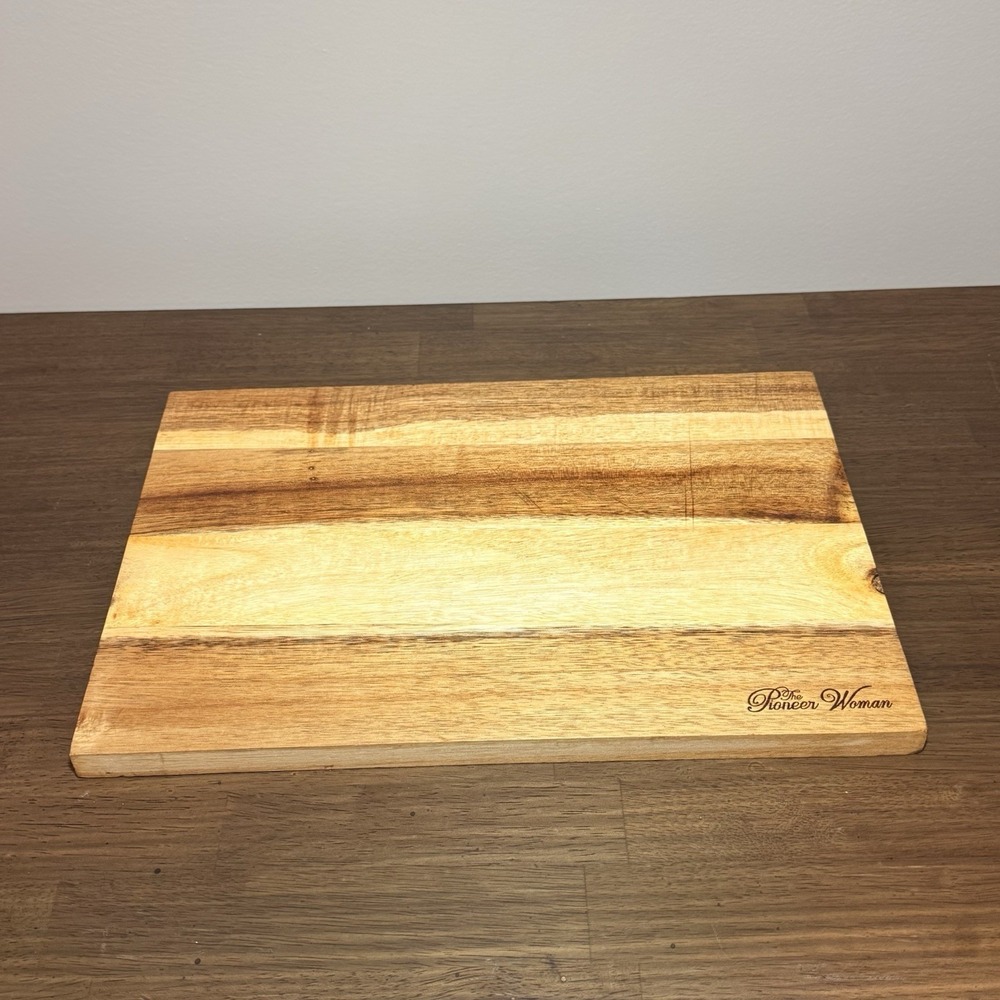 The Pioneer Women Wooden Cutting Board 13" X 9" Country Cottage Farmhouse Style